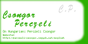 csongor perczeli business card